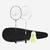 Lot de Raquette de Badminton Adulte BR Sensation 500 - Noir/Blanc