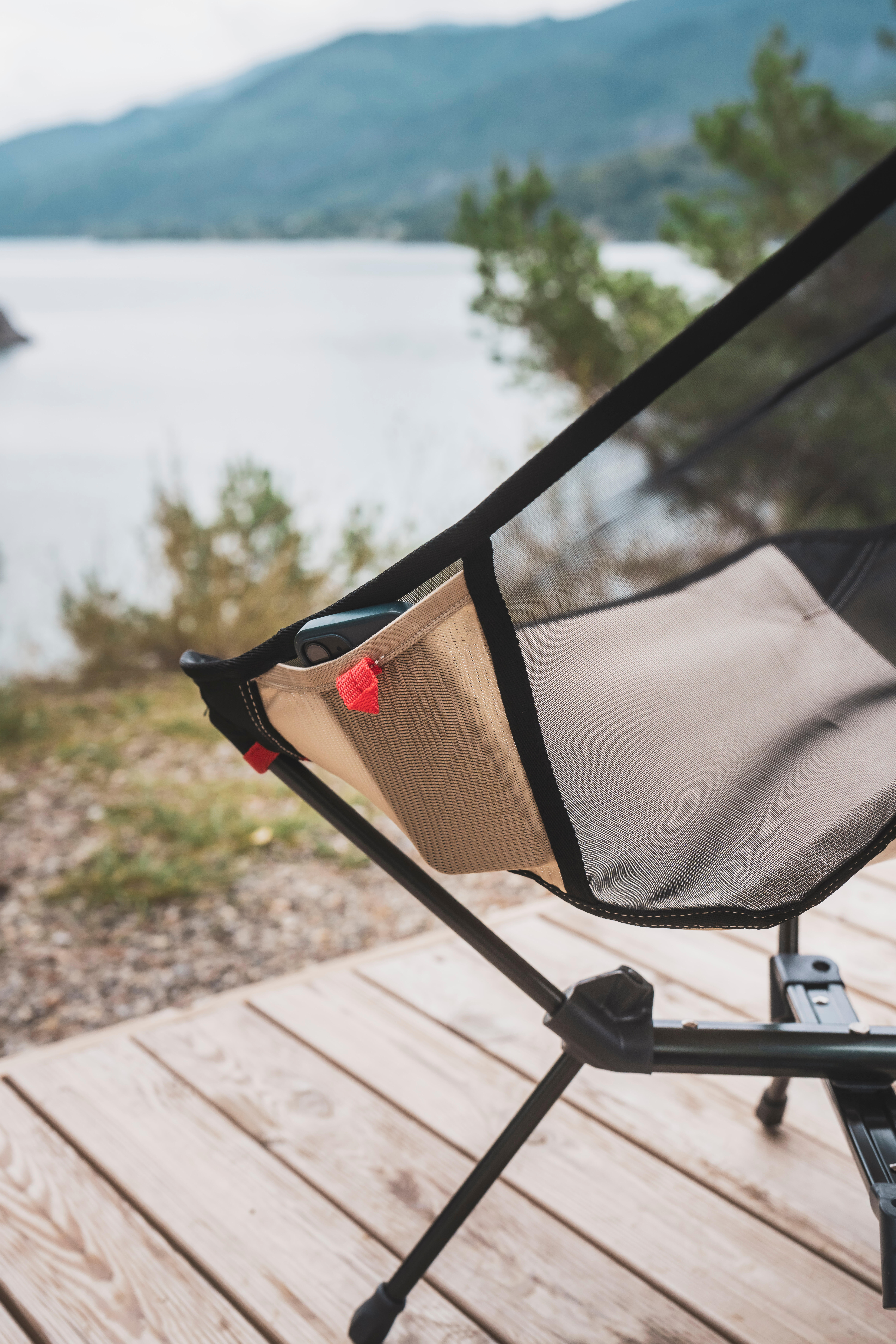 Chaise de camping basse pliante, MH 500 camouflage - QUECHUA