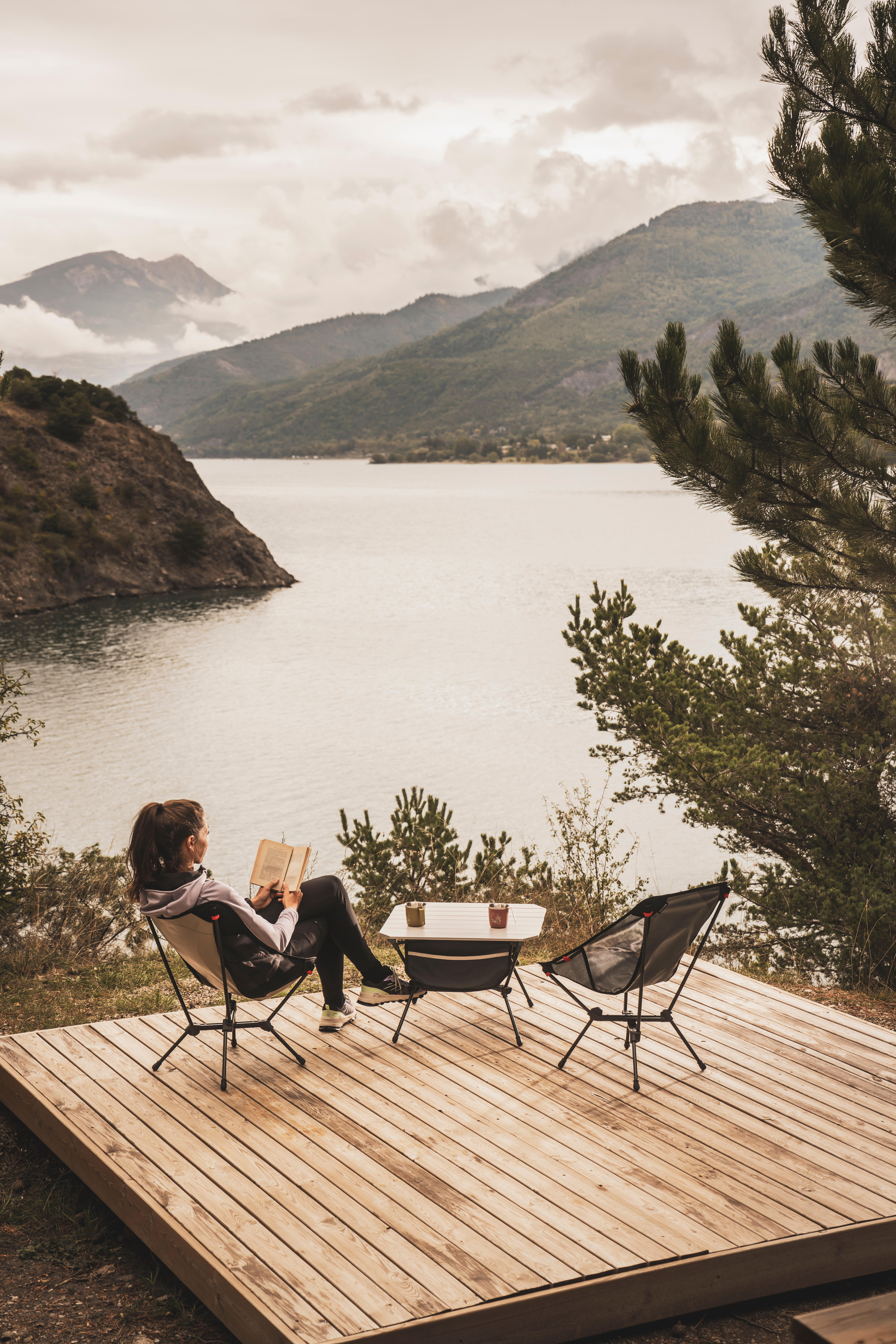 Low Compact Camping Table, 500 - QUECHUA