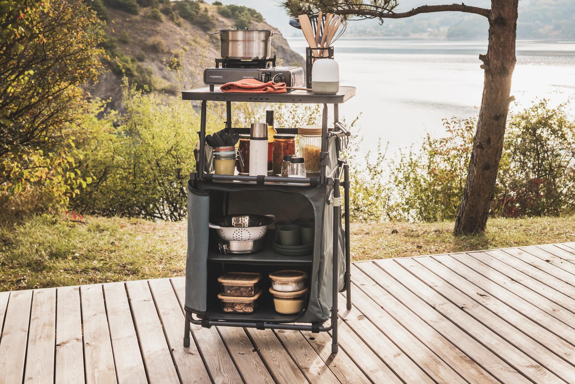 MEUBLE DE CUSINE XL - PLIABLE ET COMPACT - DE CAMPING