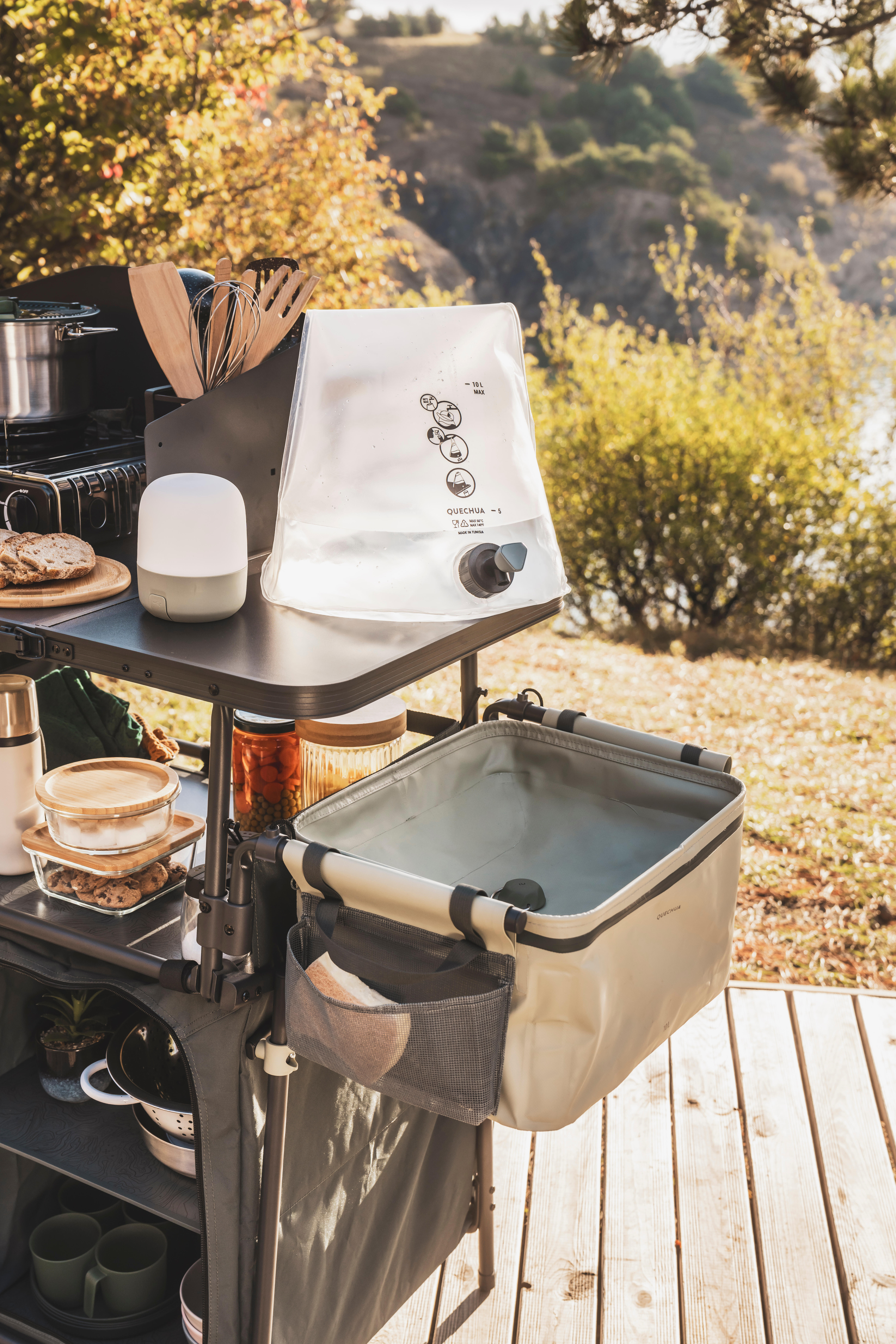 Meuble de cuisine de camping pliable et compacte - L - QUECHUA