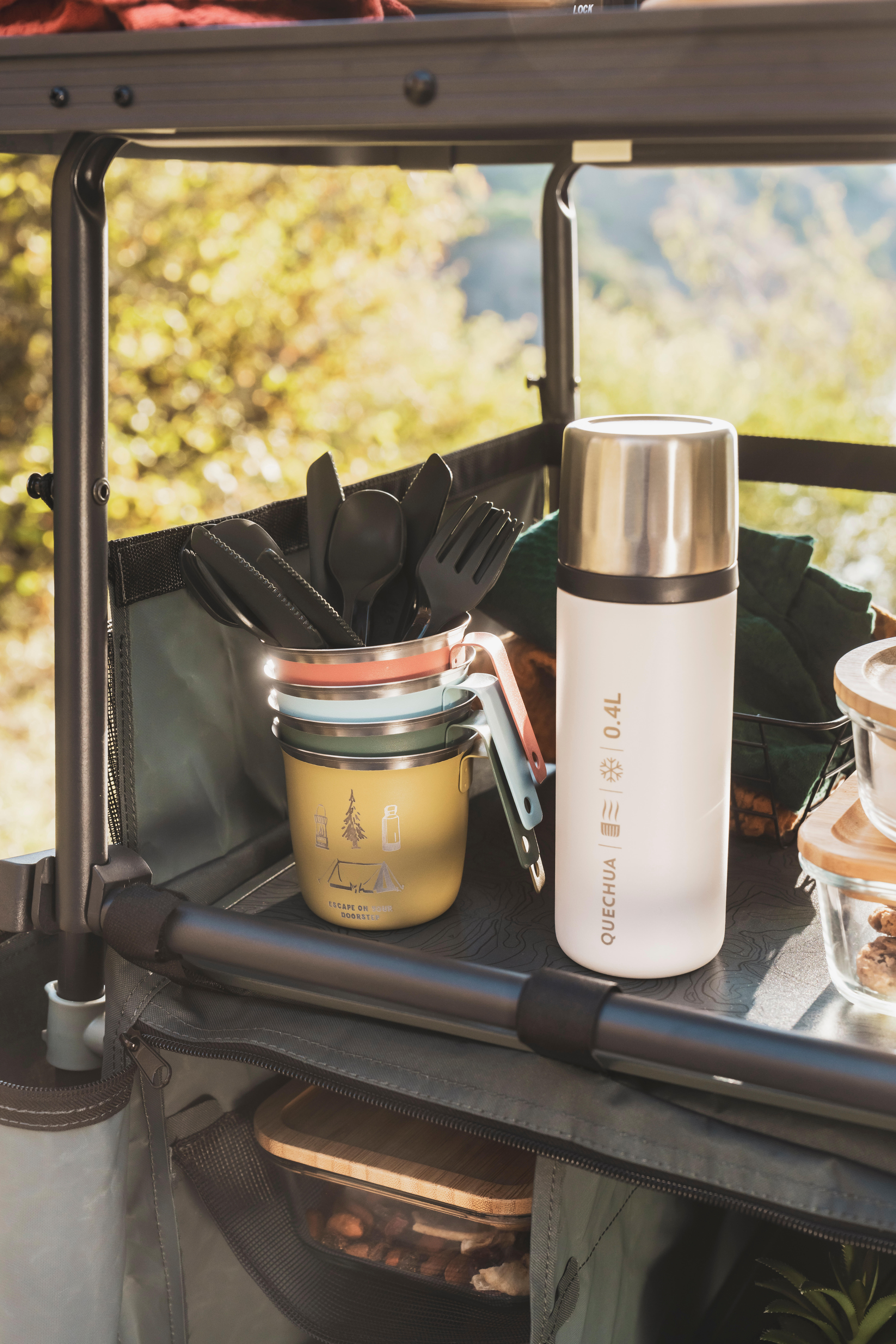 Tasse de camping en acier inoxydable 300 ml - QUECHUA