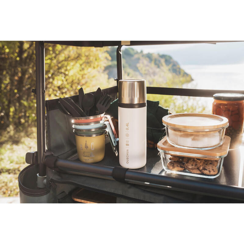 Tasse 500 acier inox 0,3L, pour le camping et la randonnée - Jaune.