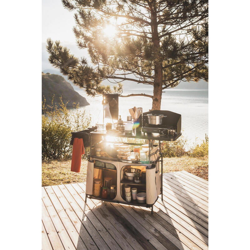 Set de gătit 500 camping din inox + antiaderent - 4 persoane - 25 elemente