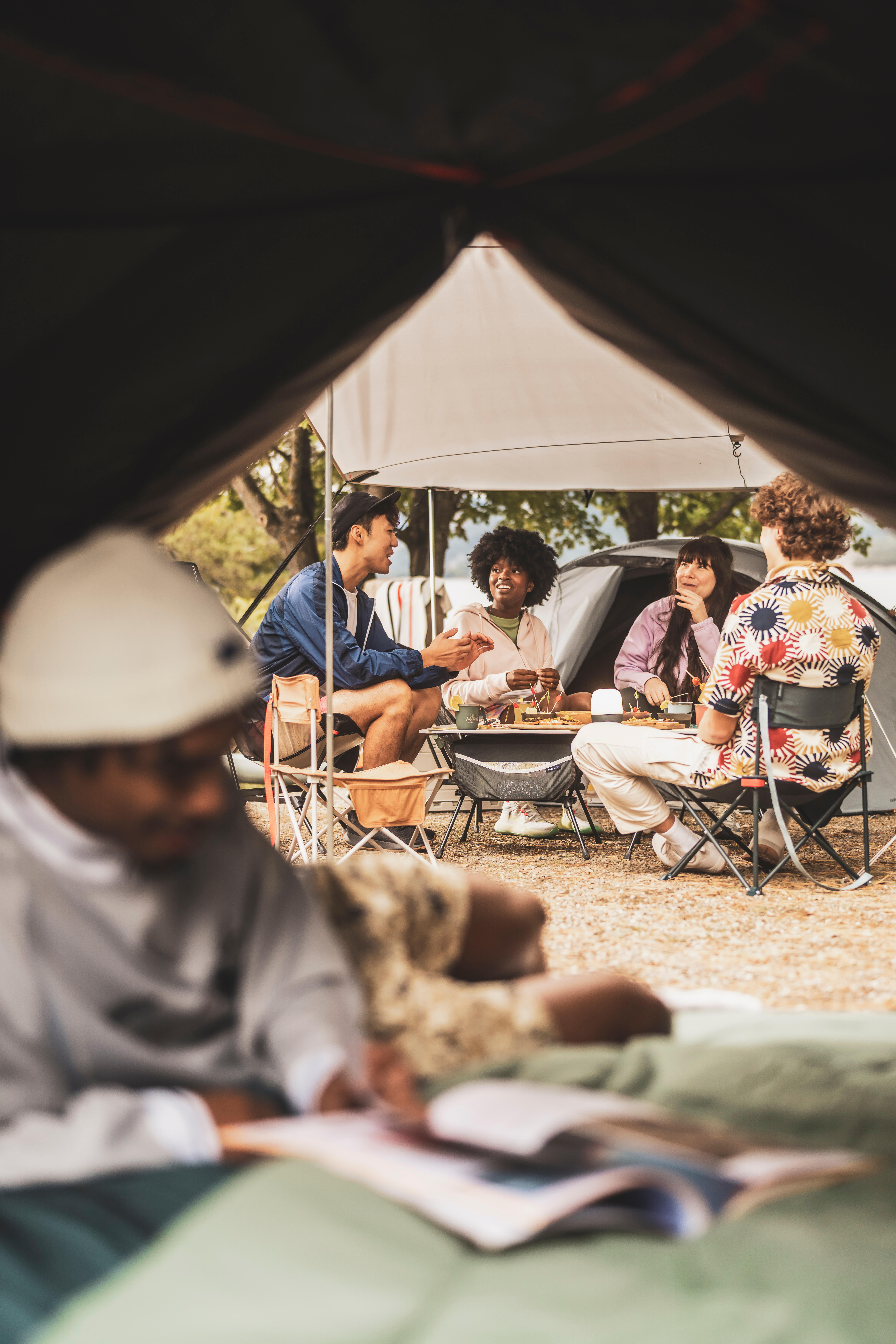 Low Compact Camping Table, 500 - QUECHUA