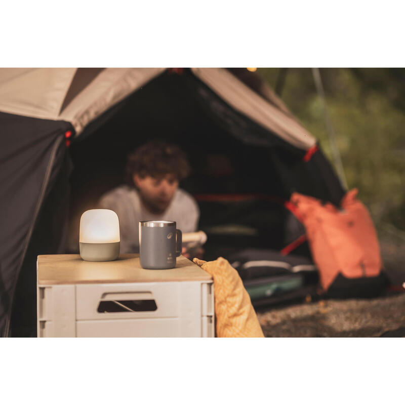 Mug 900 isotherme 0,35L en inox, pour le camping, la randonnée/trekking - gris