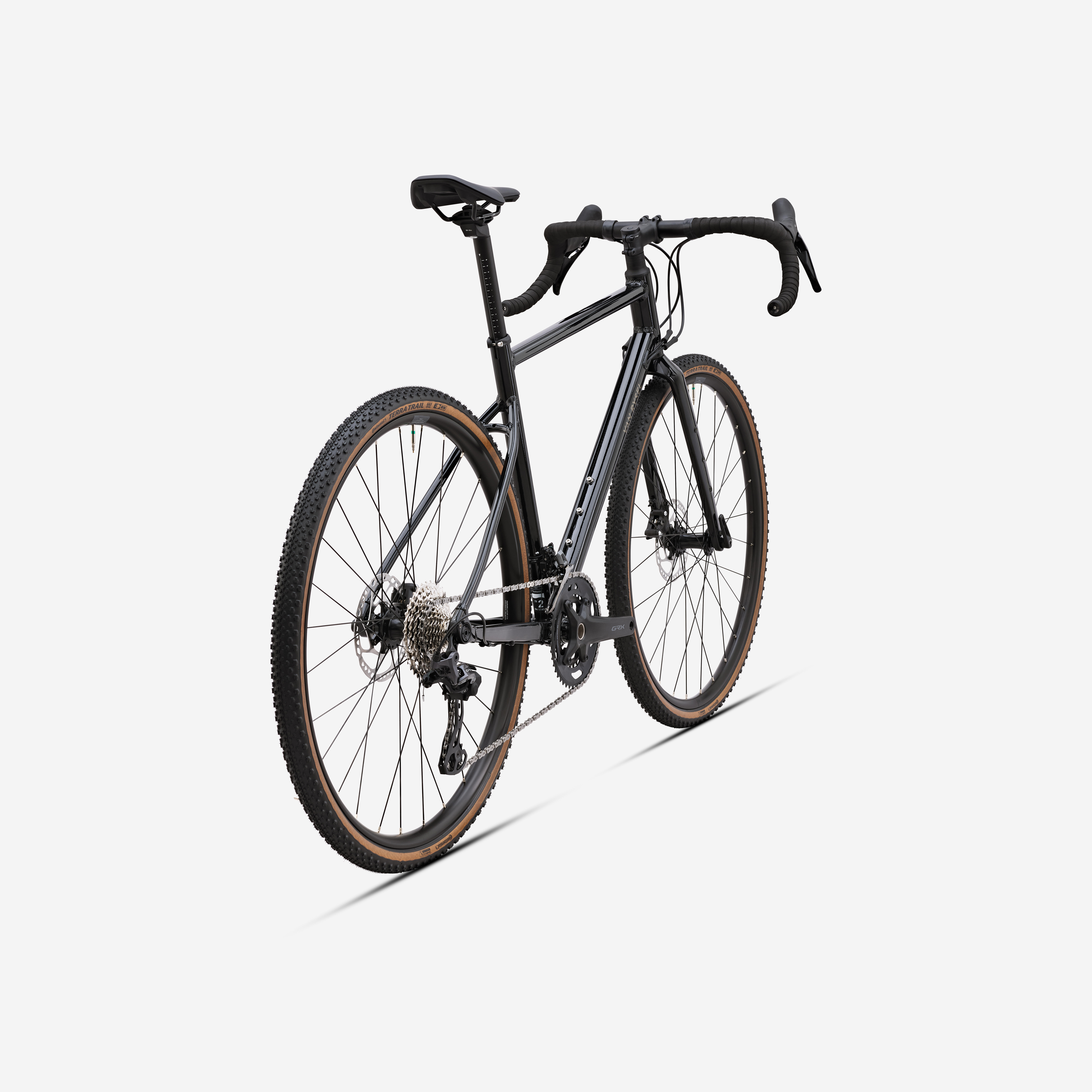 VAN RYSEL - Bicicletă gravel Shimano GRX 2x12v, GRVL AF Negru