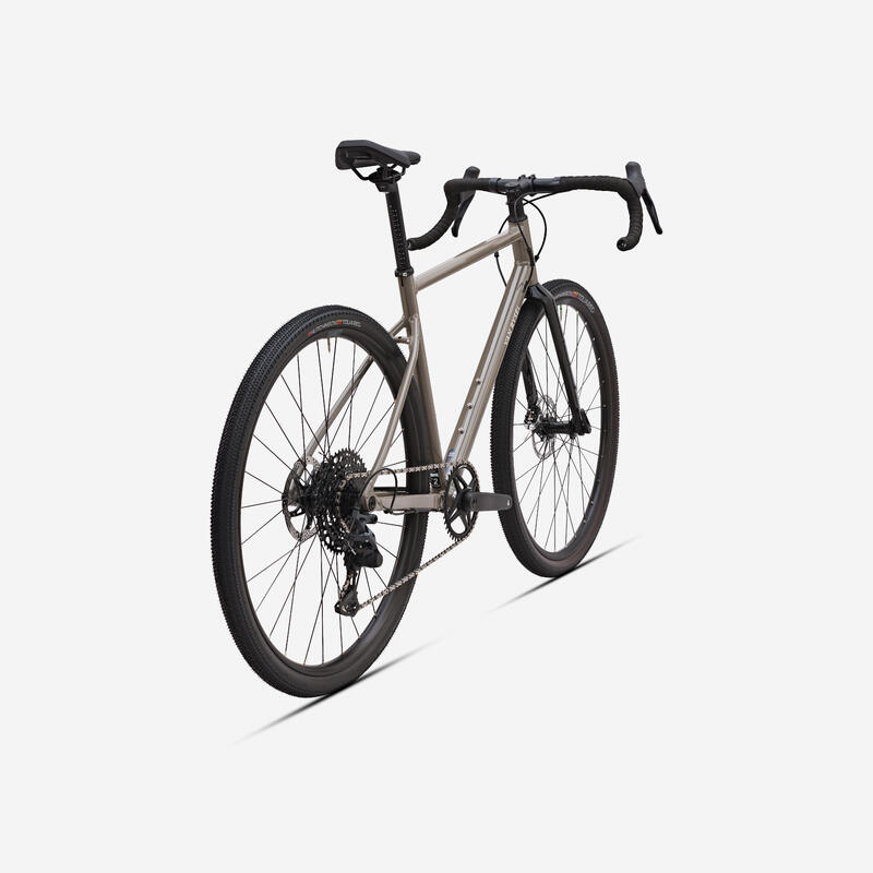 Vélo gravel Microshift SWORD 1x10v, GRVL AF marron