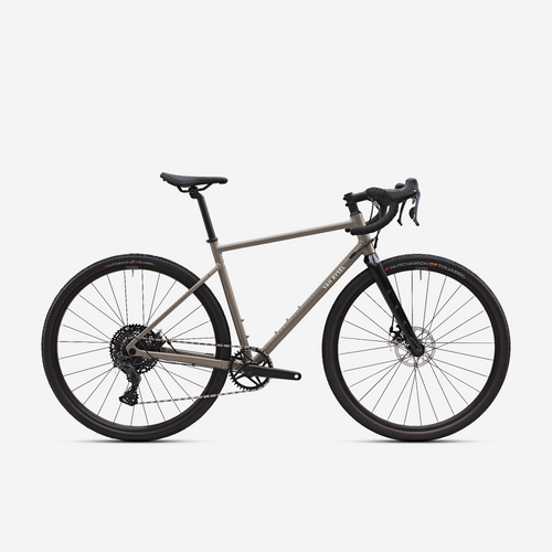 Vélo gravel Microshift SWORD 1x10v, GRVL AF marron