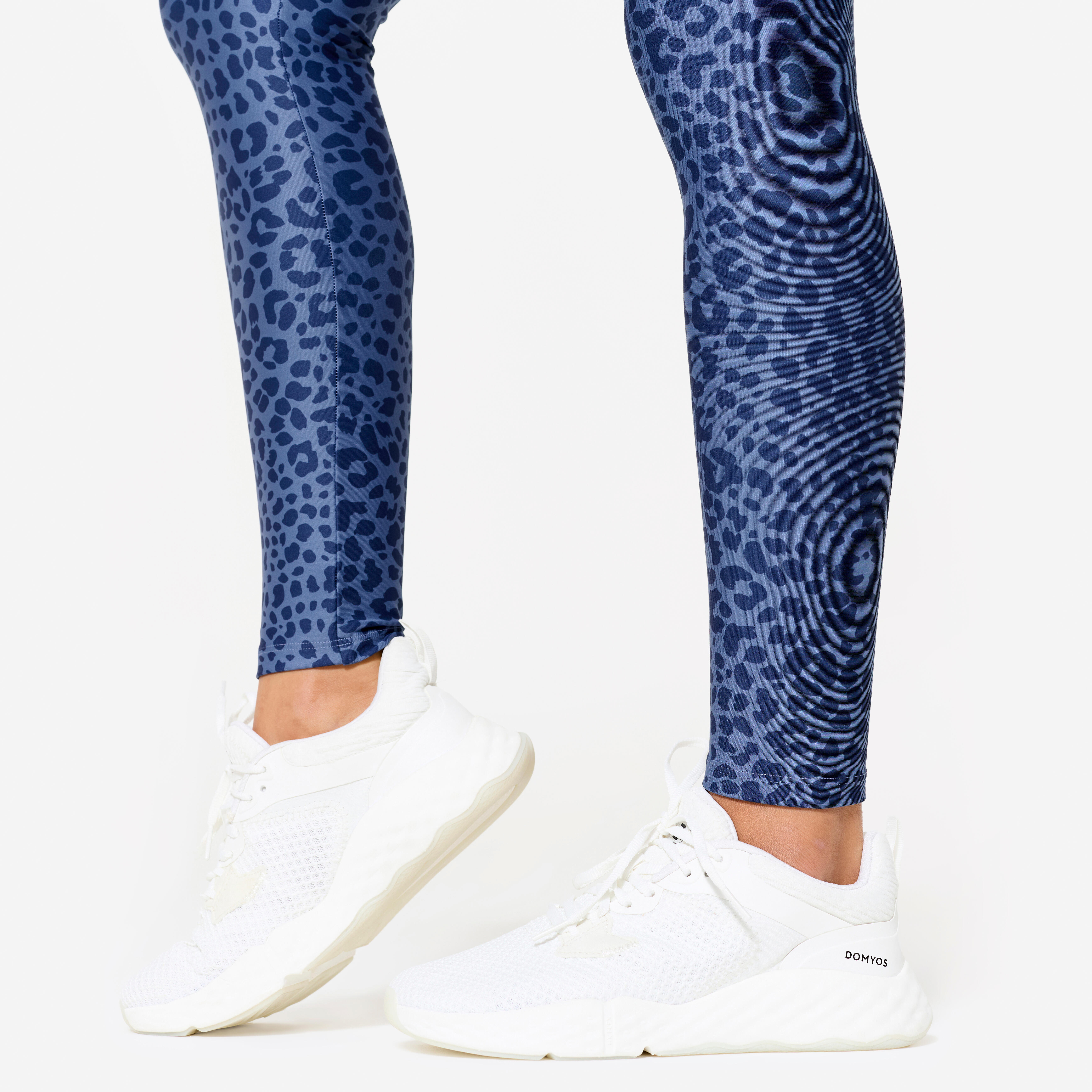 Legging à taille haute femme avec imprimé léopard – FTI 100 - DOMYOS