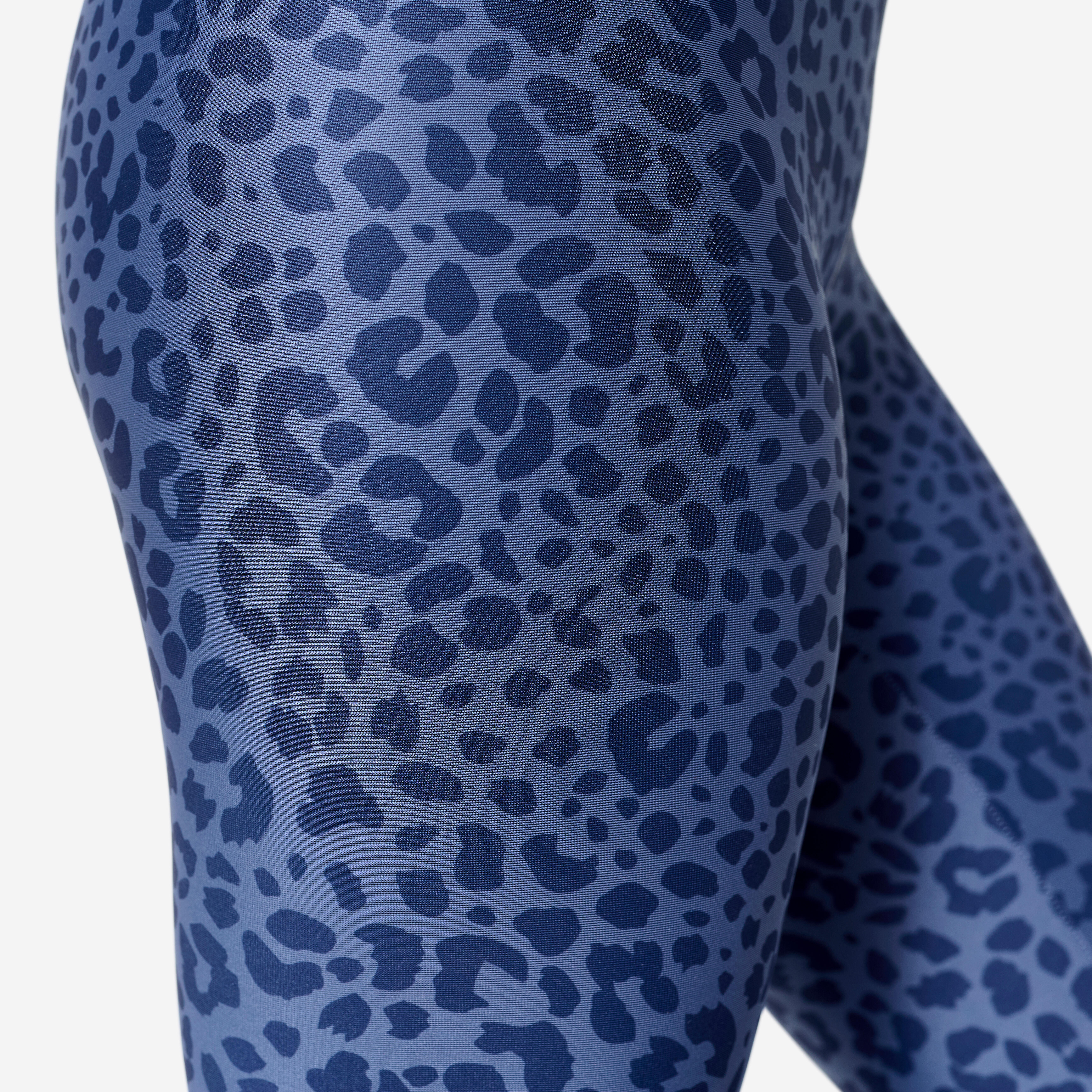 Women’s High-Waisted Leggings with Leopard Print – FTI 100 - DOMYOS
