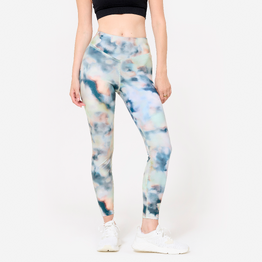 Legging taille haute fitness cardio femme imprimé