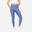 Legging met hoge taille en smartphonezak voor dames komeetblauw