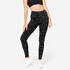 Women's Cotton Fitness Leggings 500 - Slate Grey