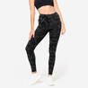 Women's Cotton Fitness Leggings 500 - Slate Grey