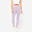 Leggings de Fitness Cintura Subida Mulher Violeta
