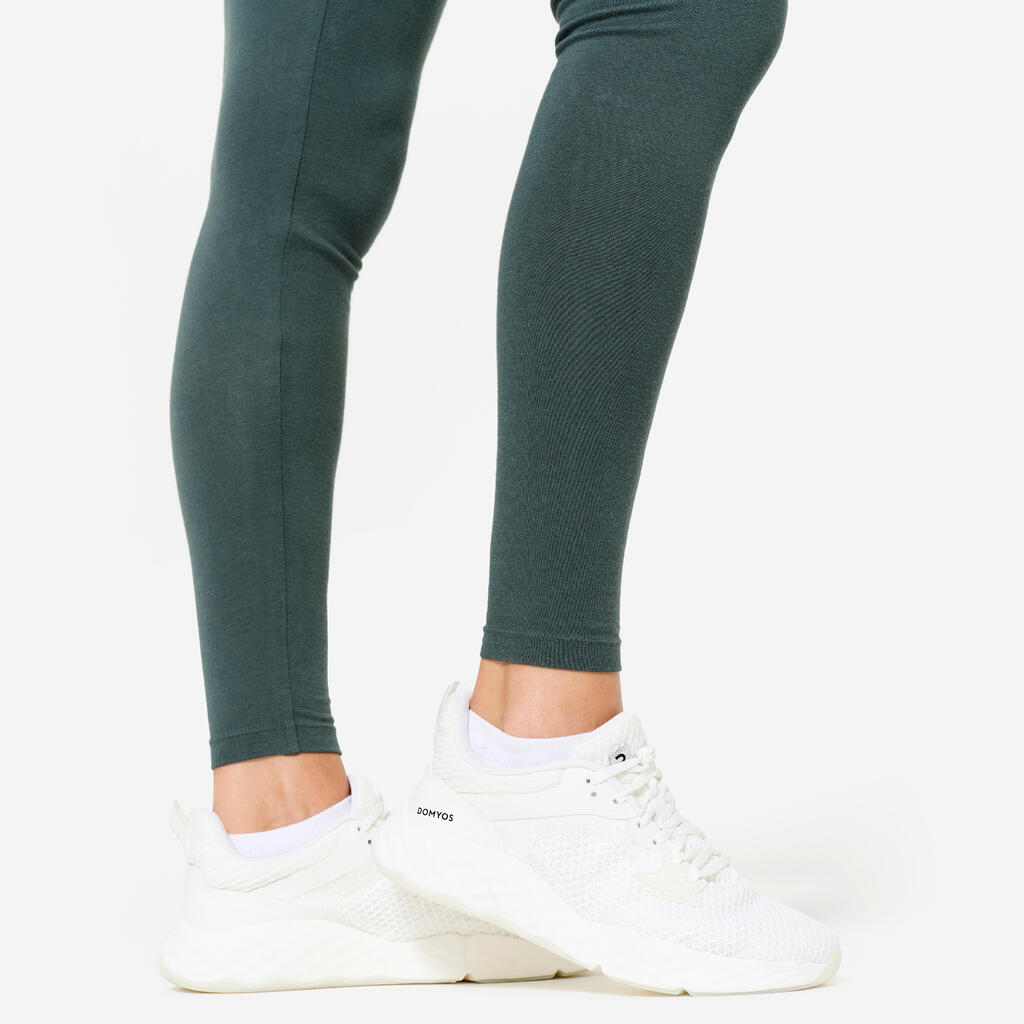Kaki zelene ženske helanke za fitnes