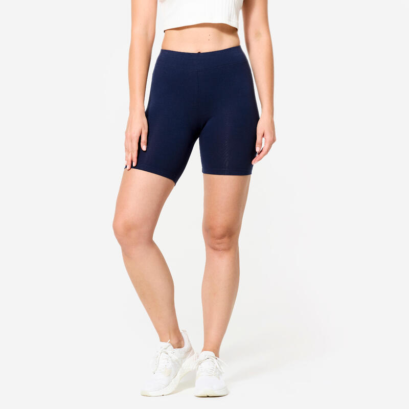 Női fitnesz rövidnadrág slim - 500-as