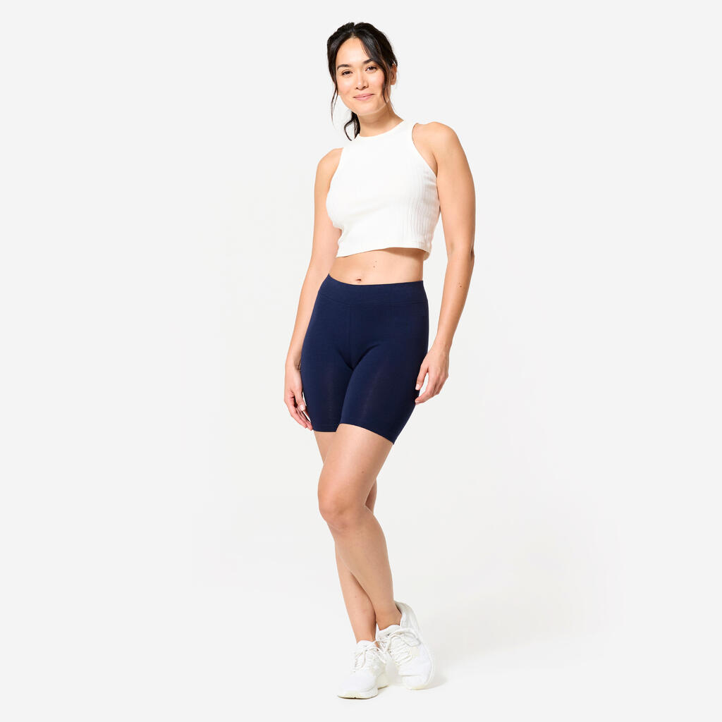 Plavi ženski šorts za fitnes