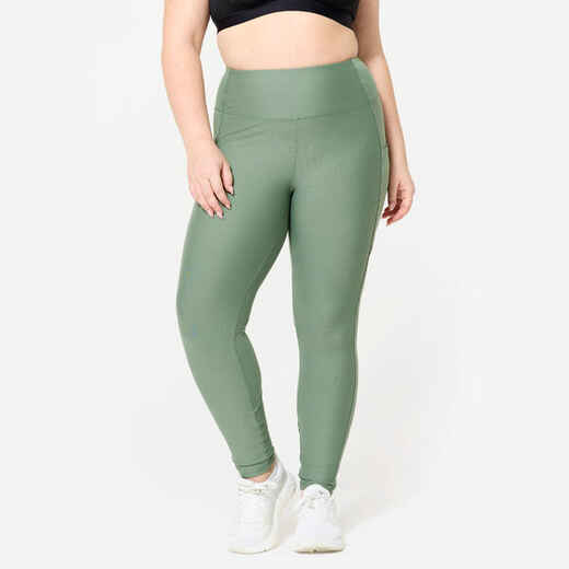 
      Legging fitness avec poche téléphone femme, vert foncé
  