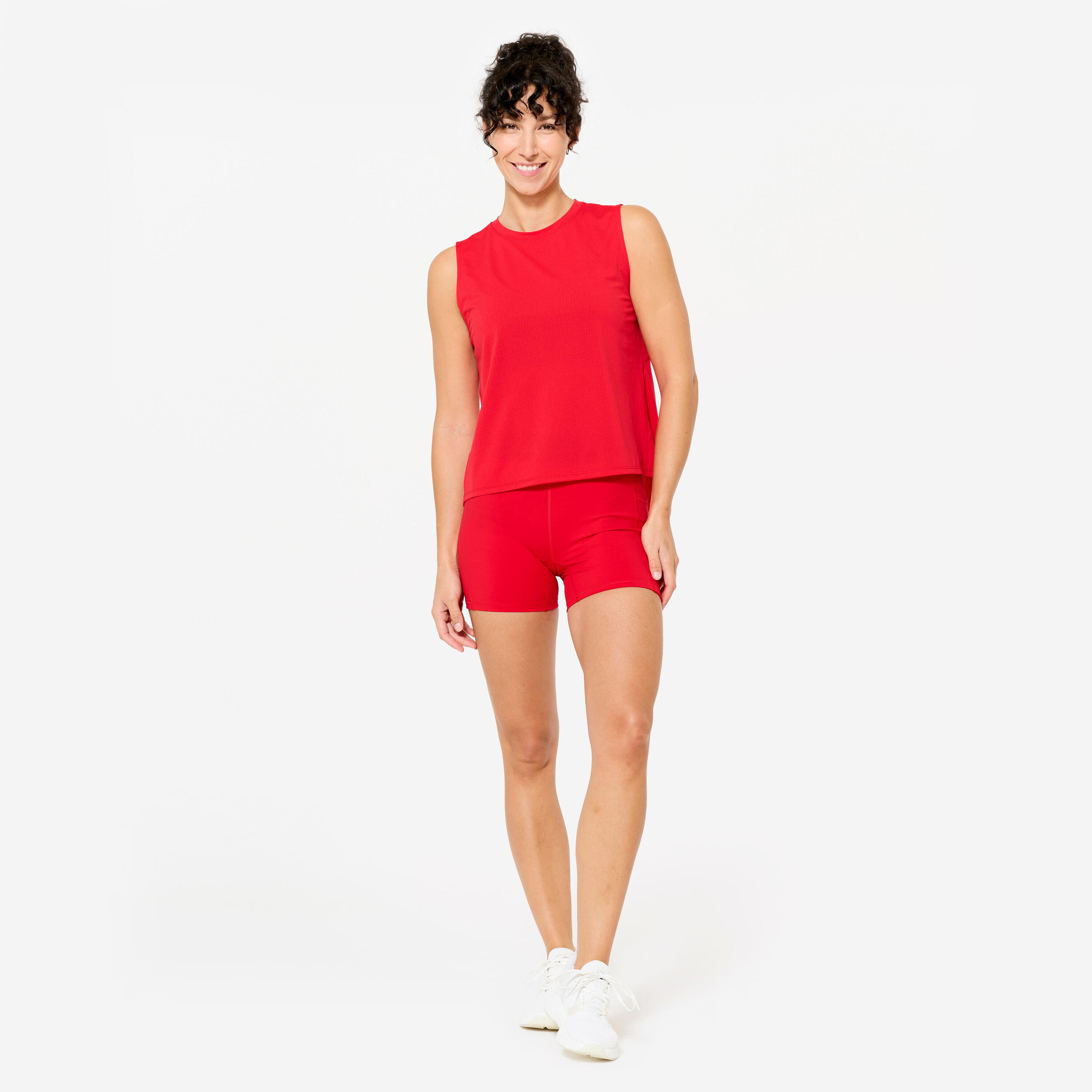 Women's fitness tank top, red 2/7
