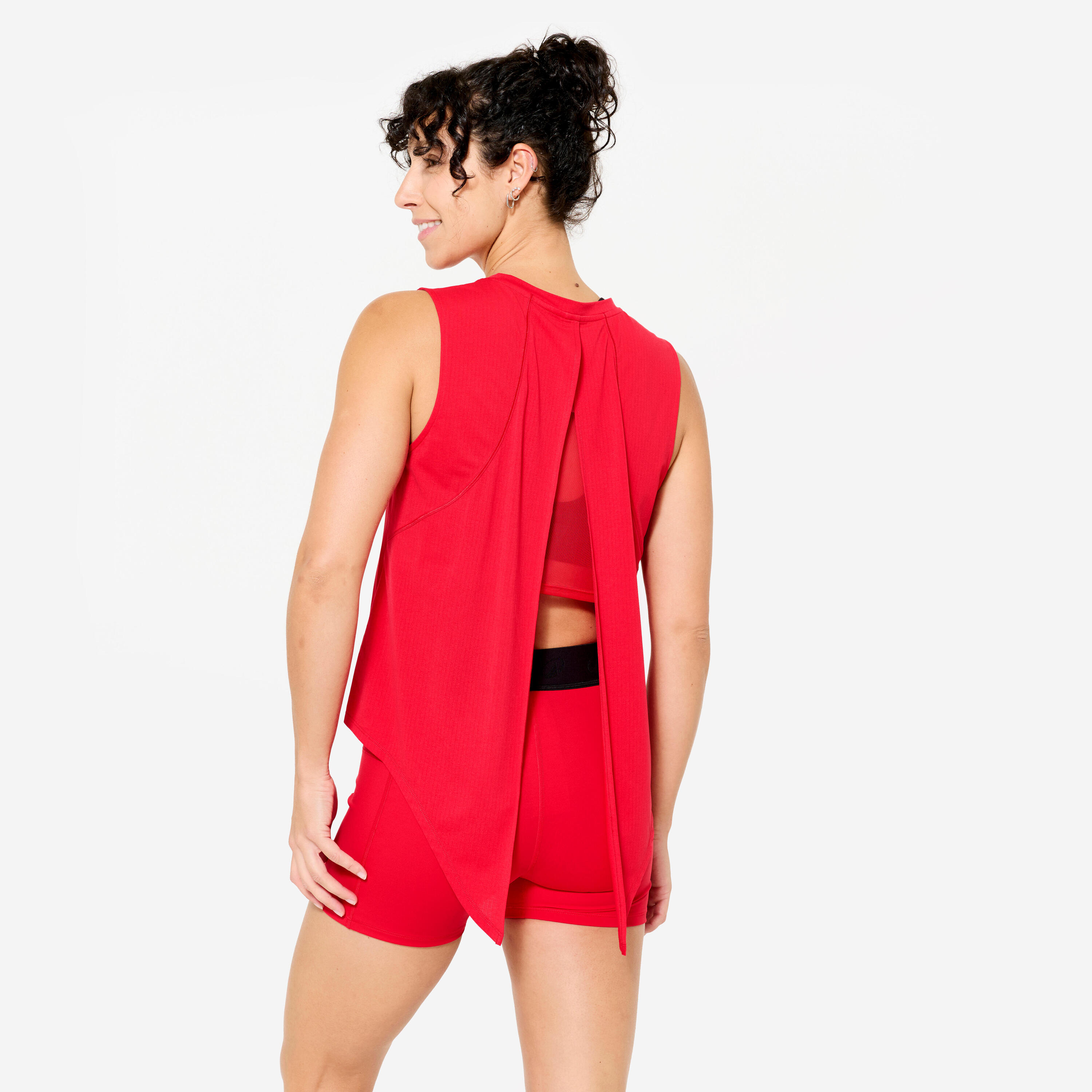 Women's fitness tank top, red 4/7