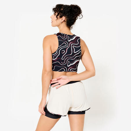 Майка спортивна жіноча для фітнесу чорна