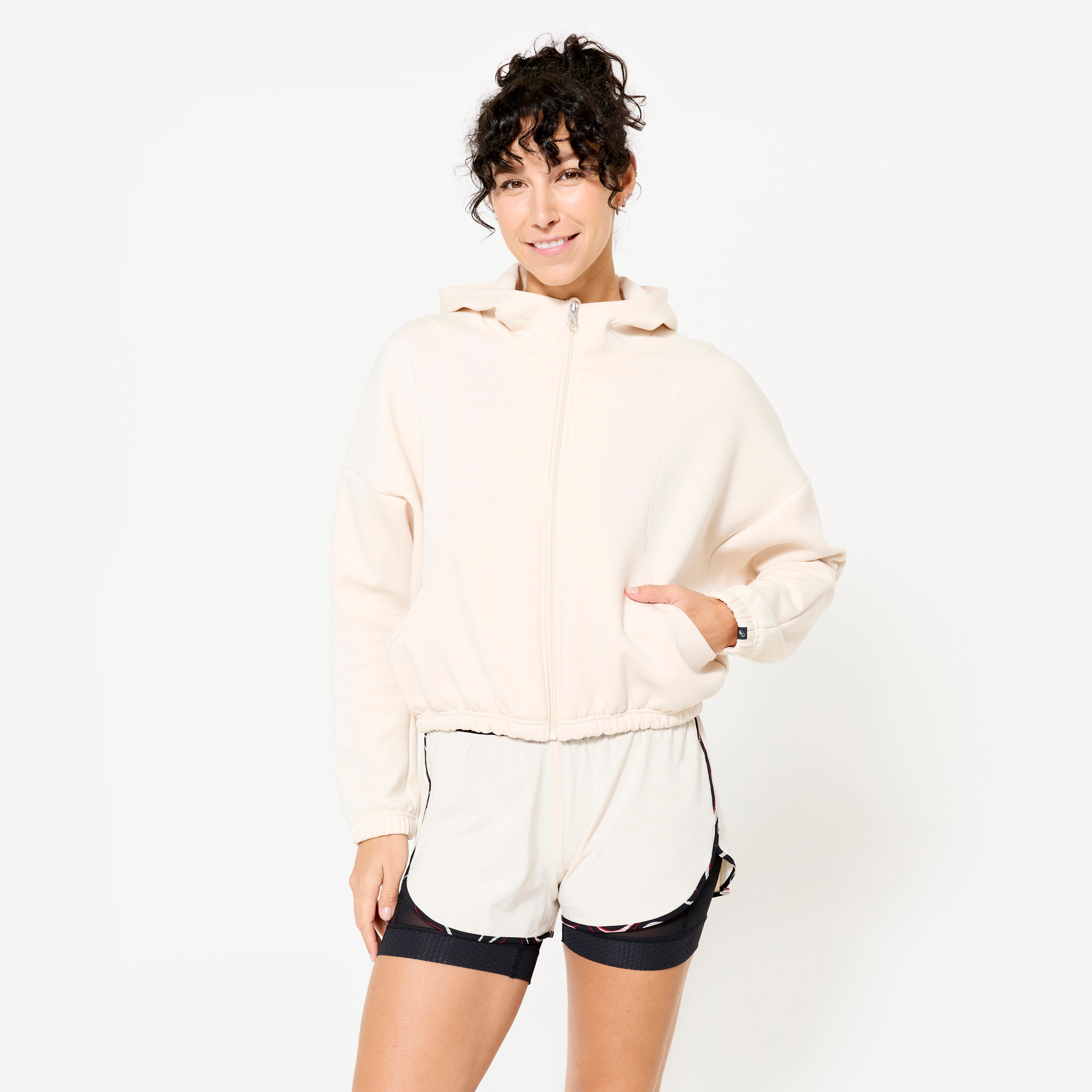 Veste Légère Femme Avec Capuche – Coton-lin, Manches Longues, Anti-UV, Poches, Pour Randonnée Et Quotidien