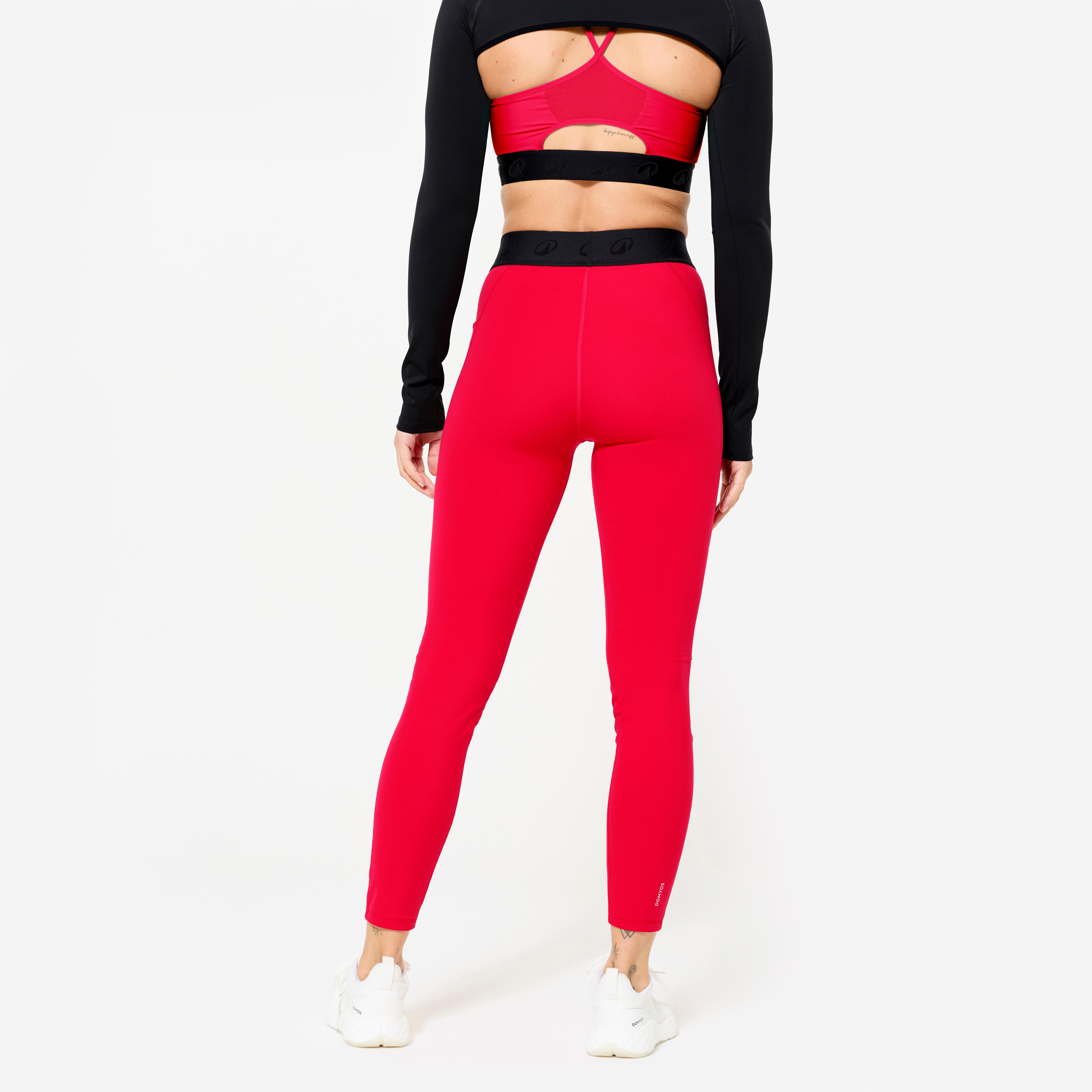 Legging d'entraînement avec ceinture élastique femme - DOMYOS