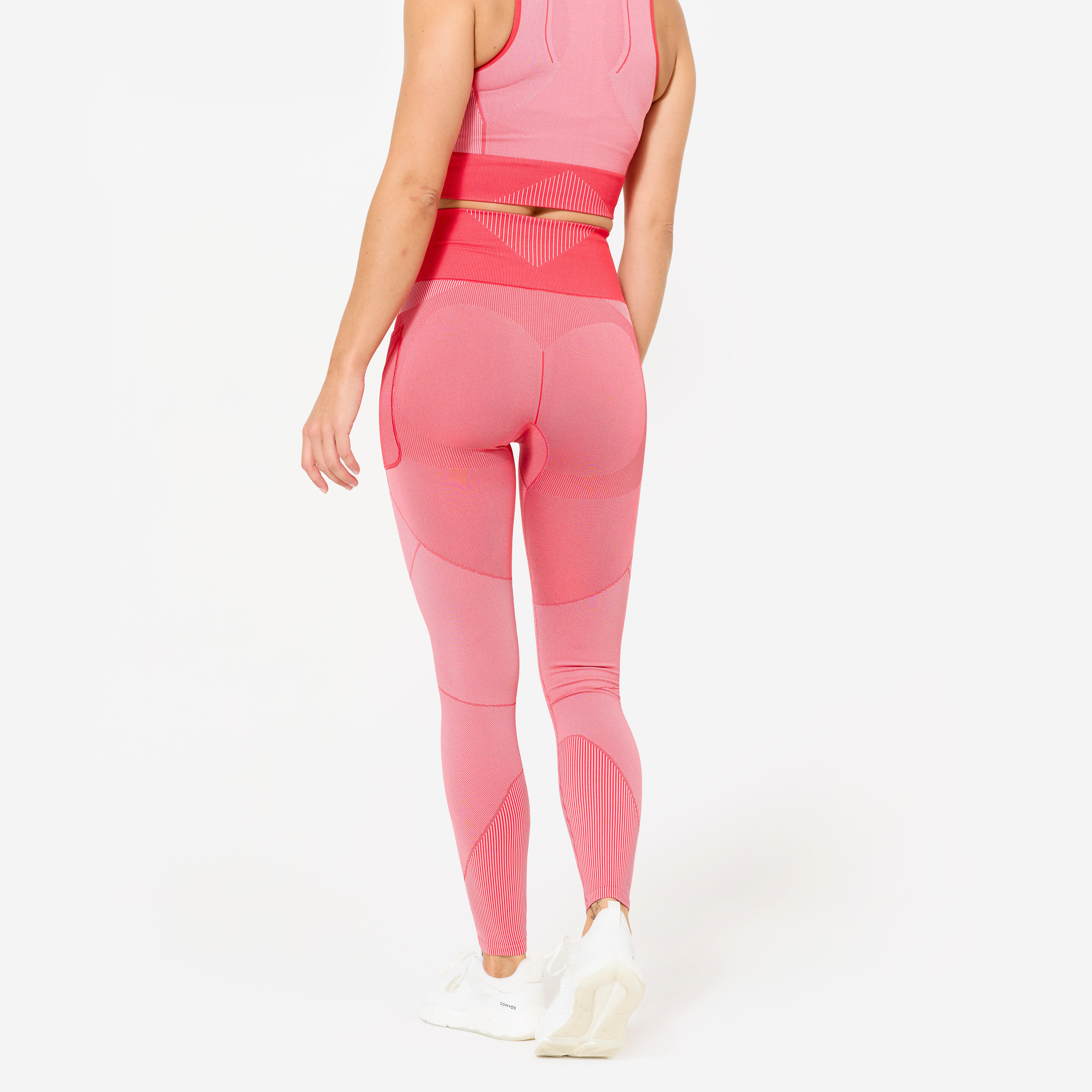Legging de sport sans coutures à taille haute femme - DOMYOS