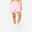 Calções Largos de Fitness Mulher Rosa/Branco