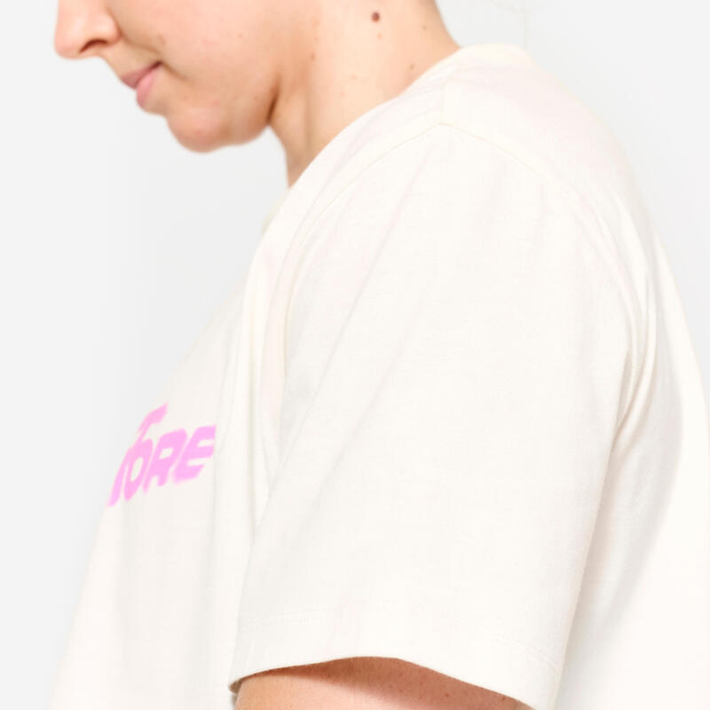 Crop Top Largo de Fitness Mulher Branco