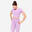 Naadloze crop top voor fitness roze