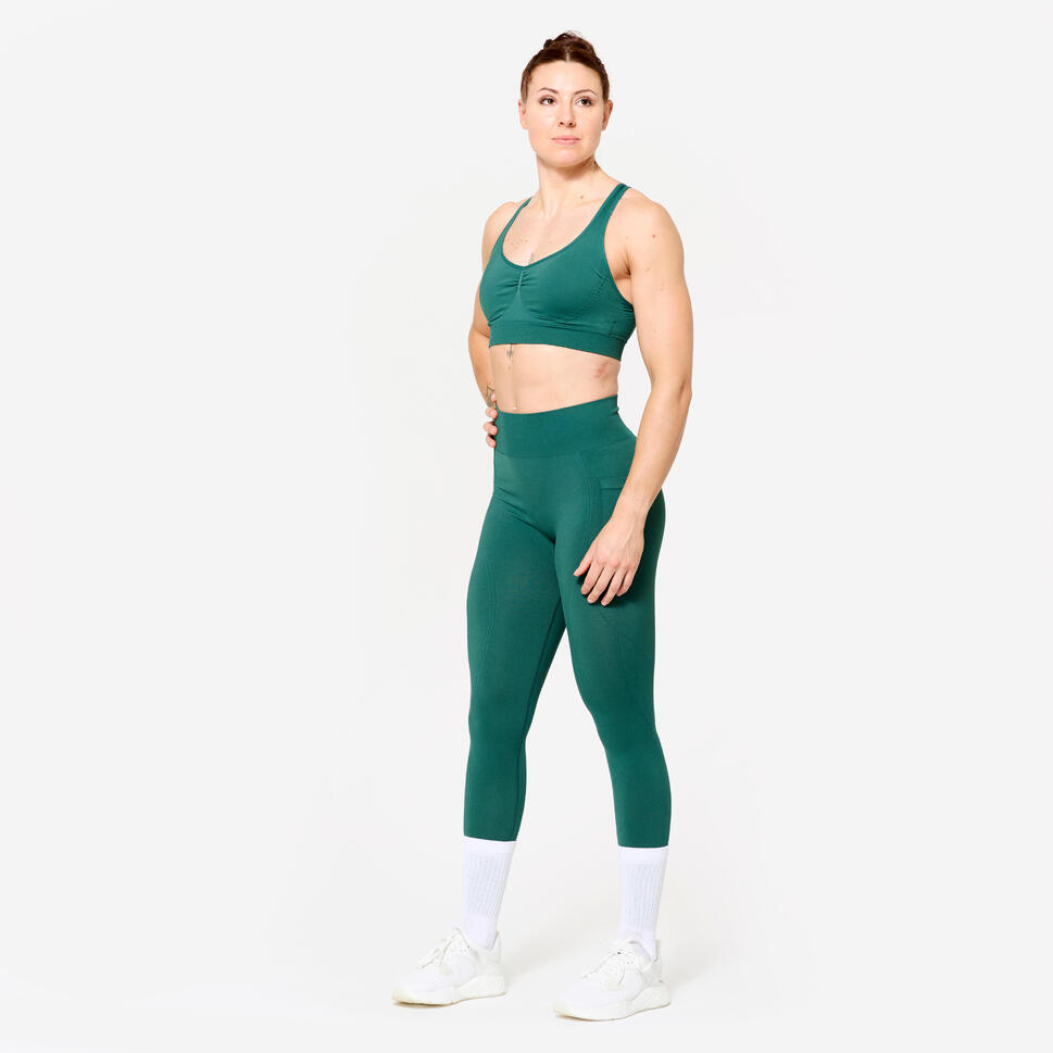 Legginsy fitness damskie Domyos Push Up
