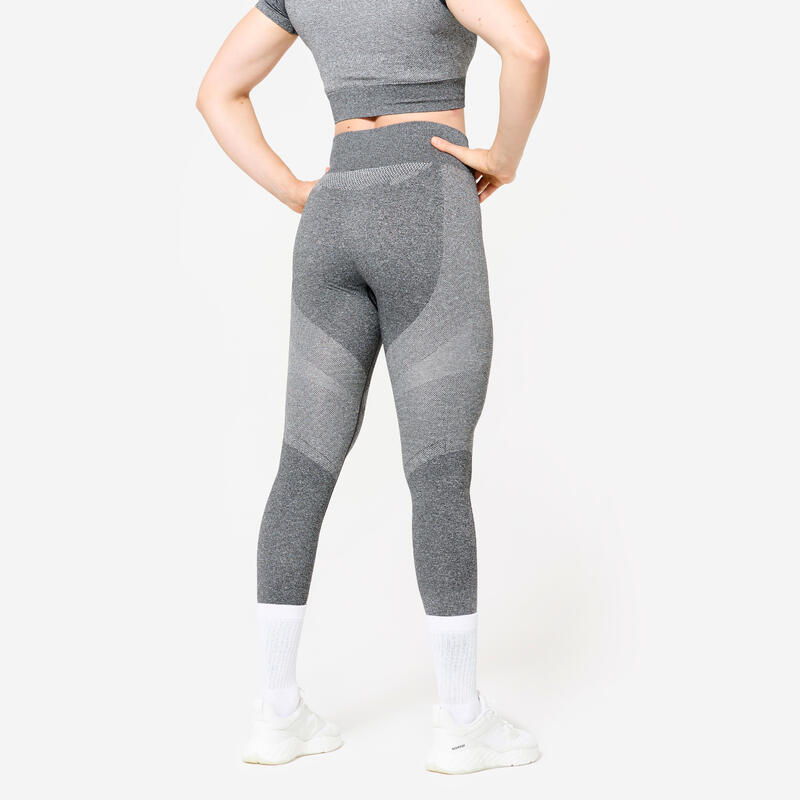 Női fitnesz leggings, magasított derekú, varrás nélküli - 900-as