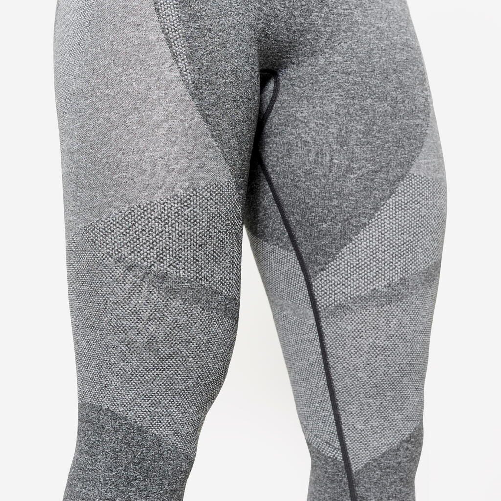 High-Waisted Seamless Fitness Leggings with Phone Pocket - Green