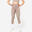 Naadloze fitnesslegging met hoge taille en smartphonezak voor dames bruin