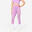 Naadloze fitnesslegging met hoge taille en smartphonezak voor dames roze