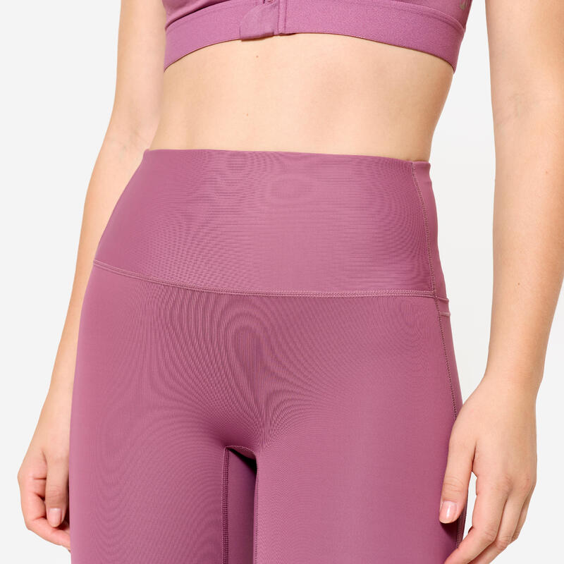 Legging de fitness taille haute femme, violet