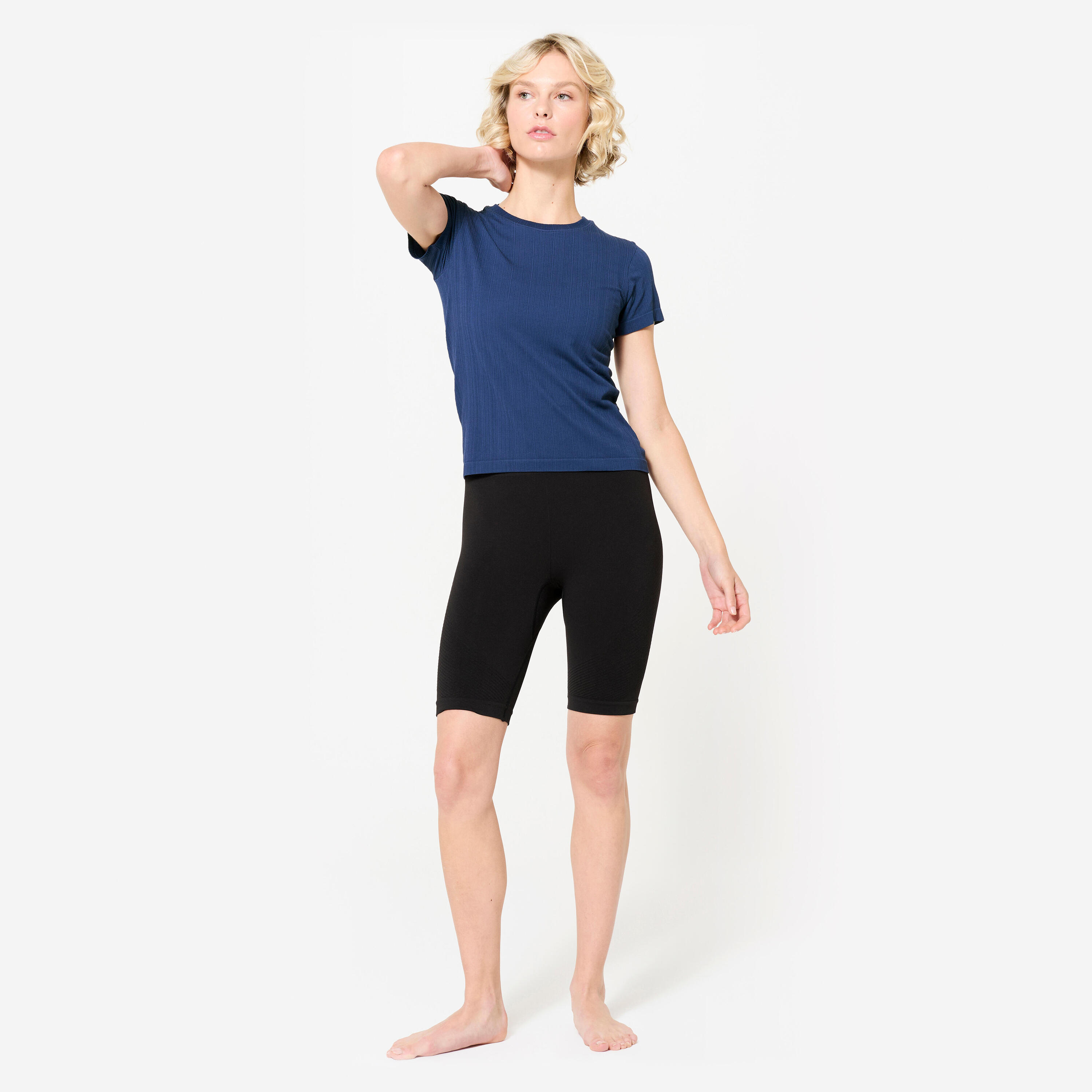 T-Shirt à Manches Courtes et Respirant pour Femme - Bleu Nuit 2/6