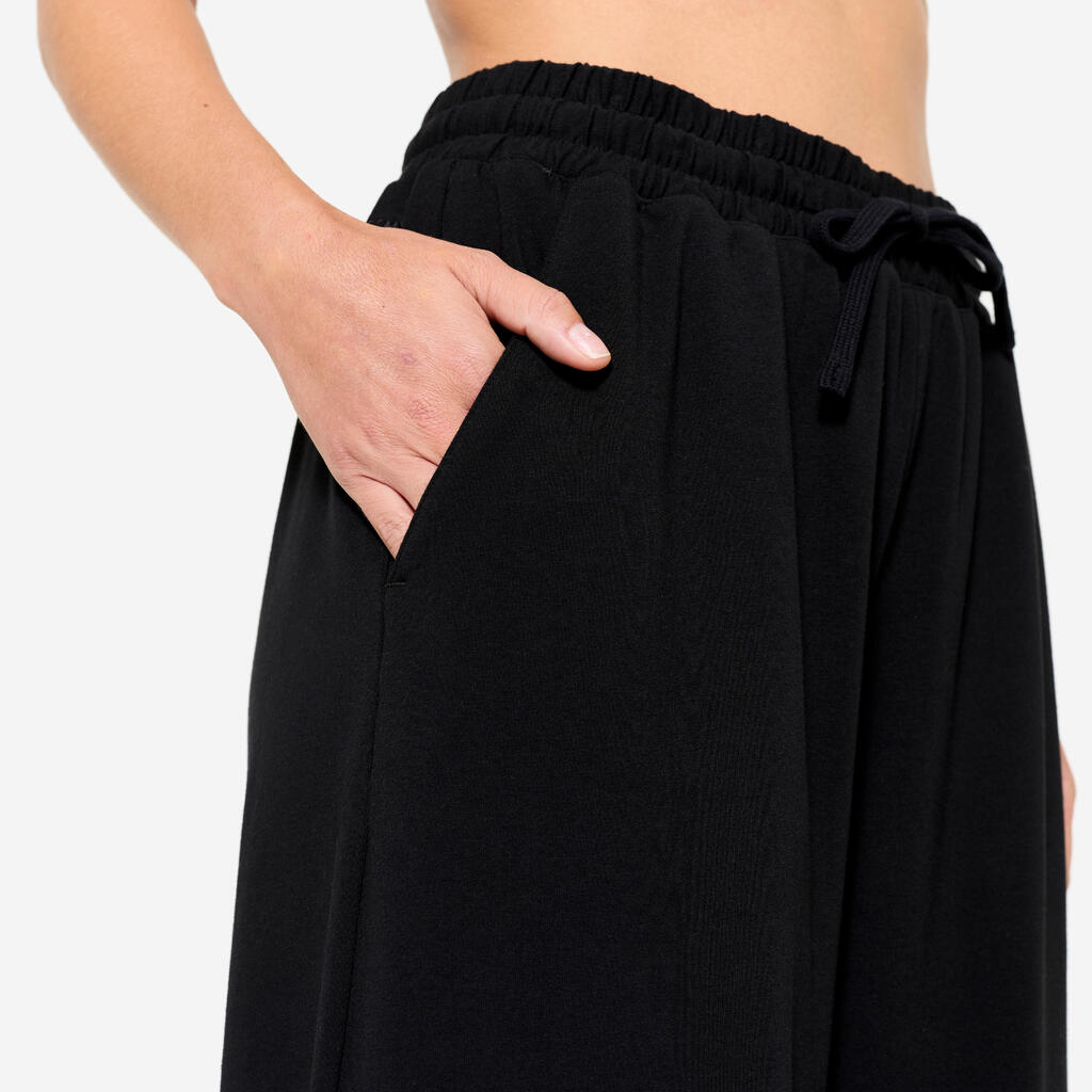 Pantalon ample Fitness Femme - 520 Noir