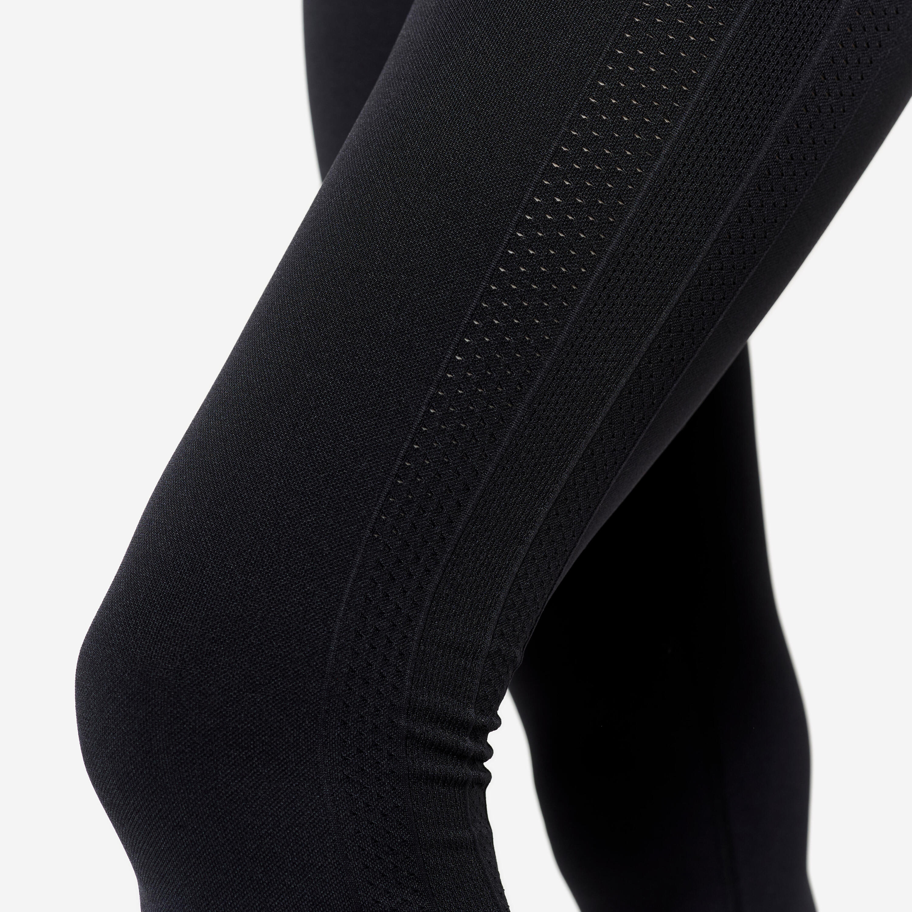 Legging yoga taille haute  7/8e femme, noir 3/6