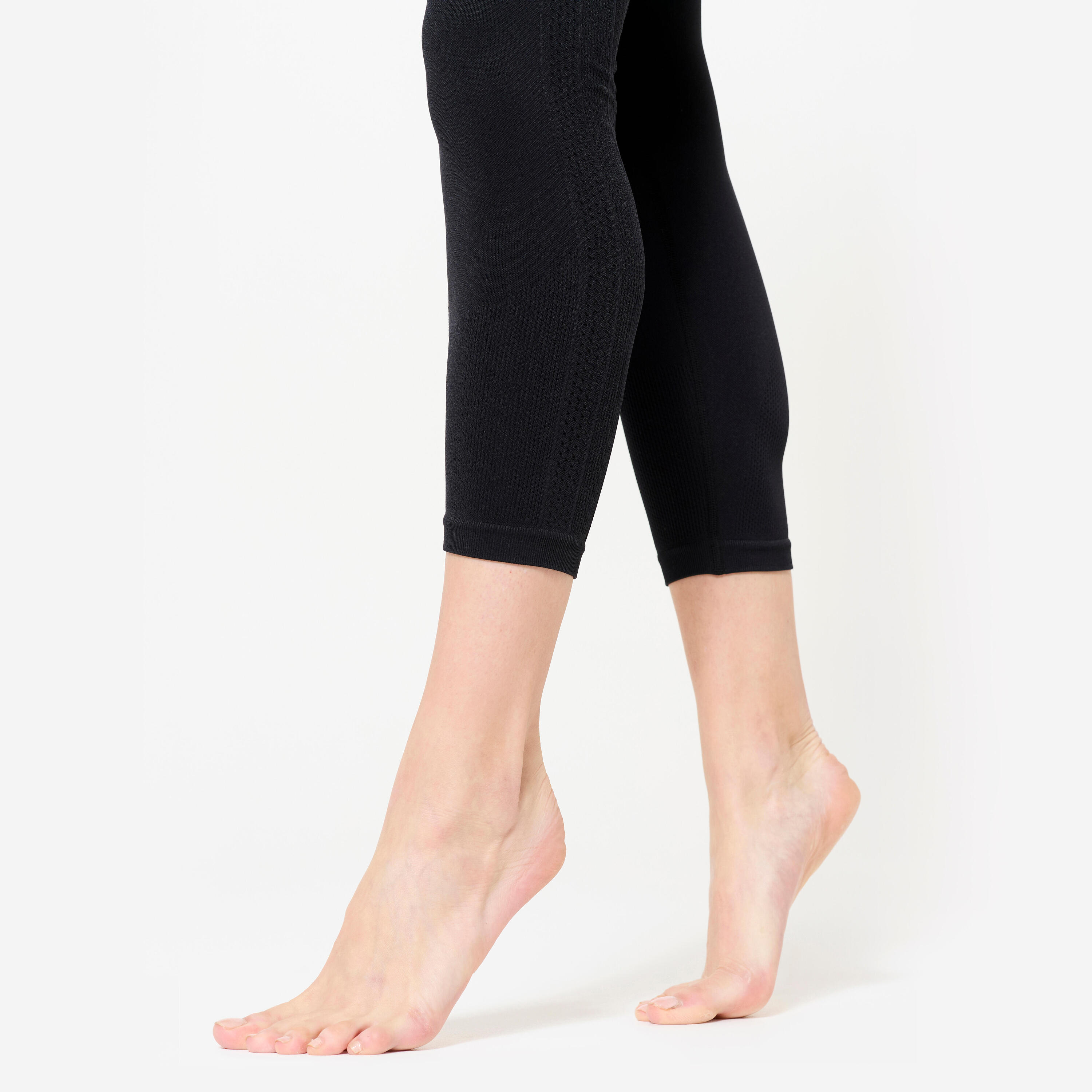 Legging yoga taille haute  7/8e femme, noir 6/6