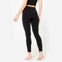 High-Waisted Second-Skin Long Yoga Leggings - Graphite Black