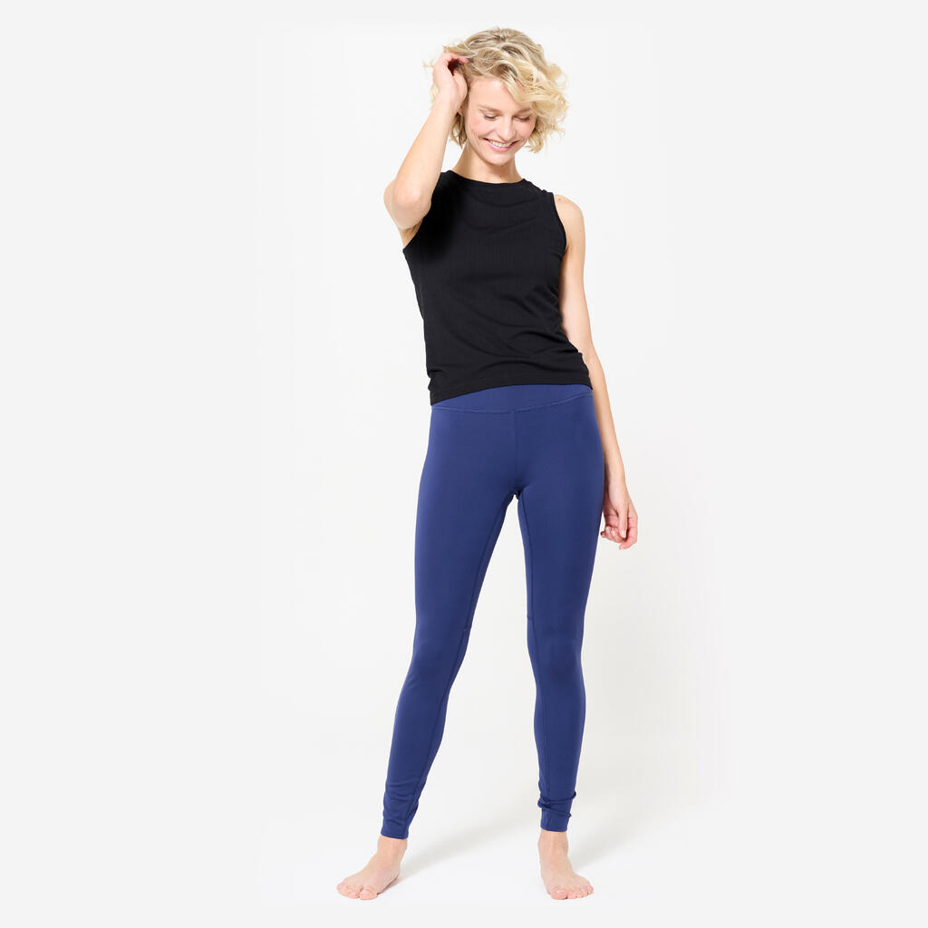 Women's Second-Skin Effect Yoga Leggings - Indigo