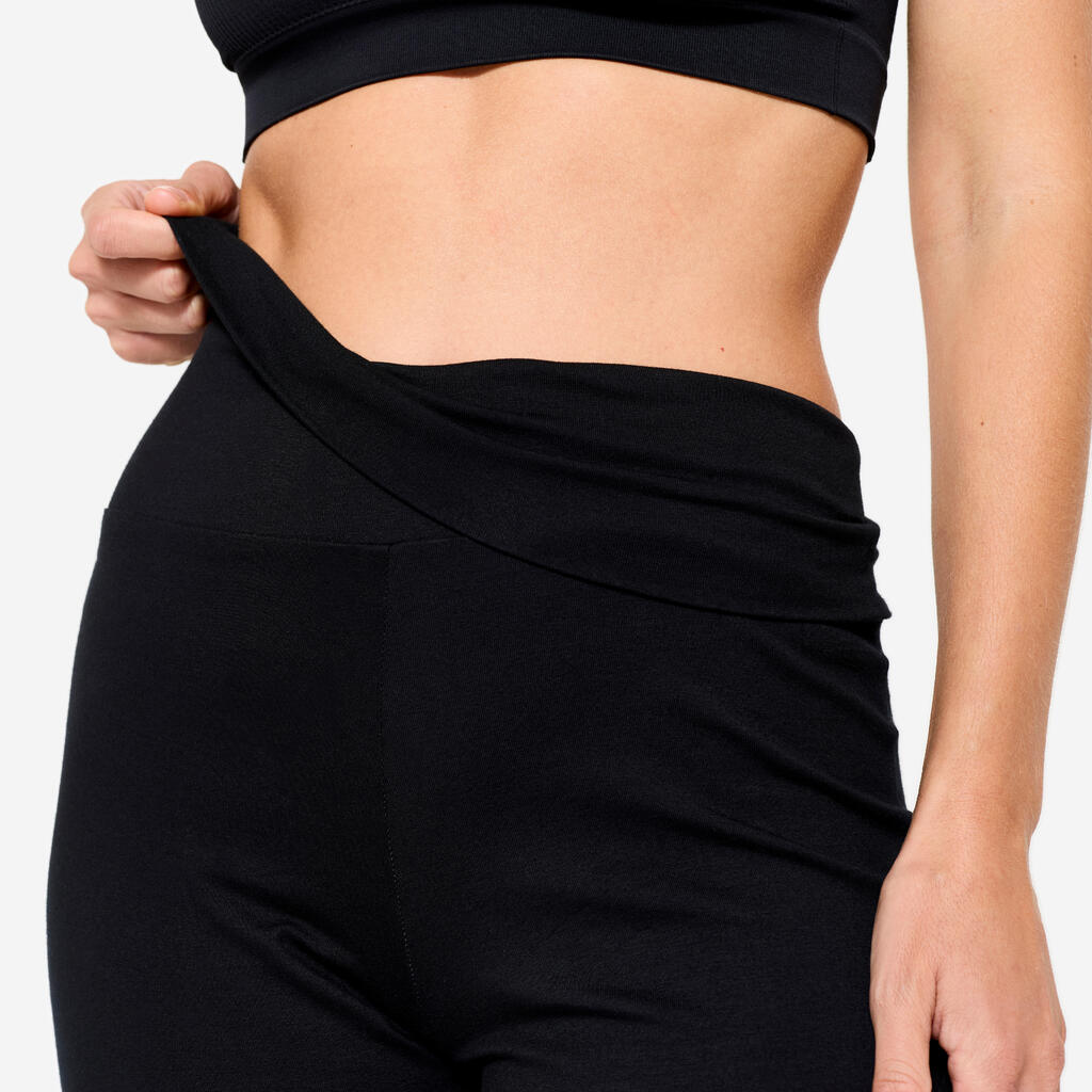 Women's Gentle Yoga High-Waisted Bottoms - Navy Blue