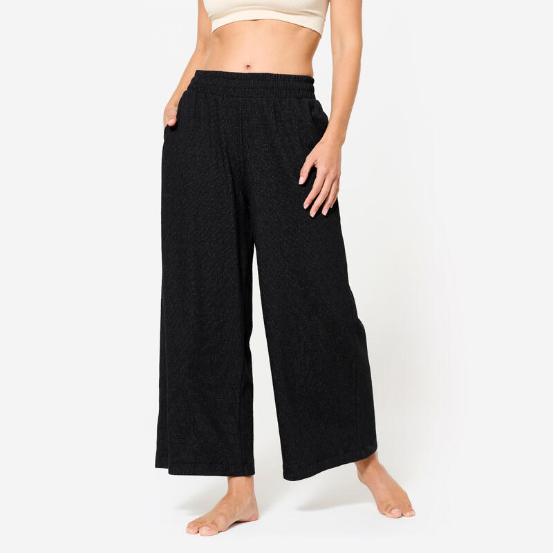 Pantalon yoga retreat, Negru Damă