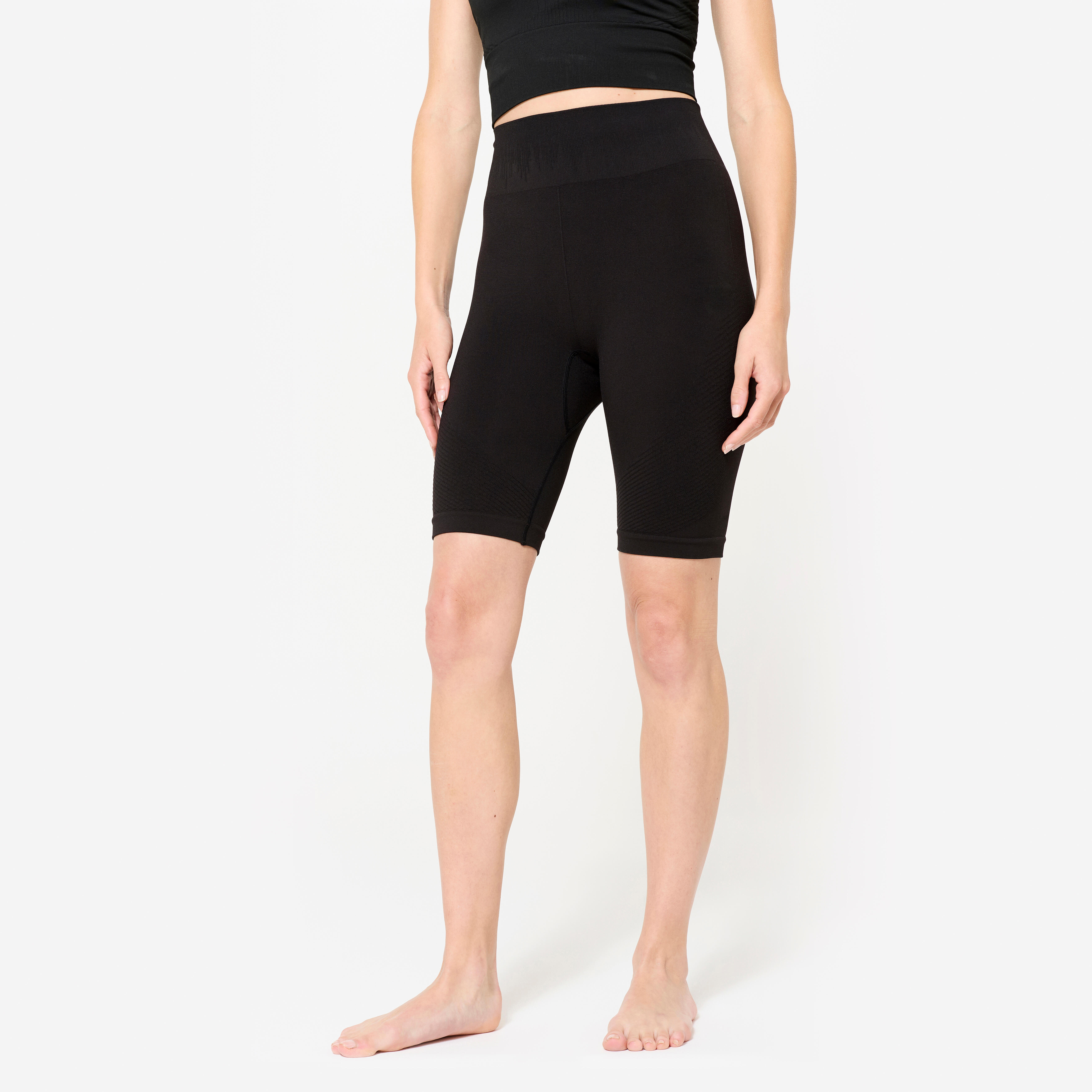 Short cycliste de yoga dynamique femme - 500 - KIMJALY