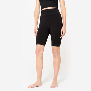 Mallas Ciclistas Yoga Dinámico Negro Cinturilla Piano