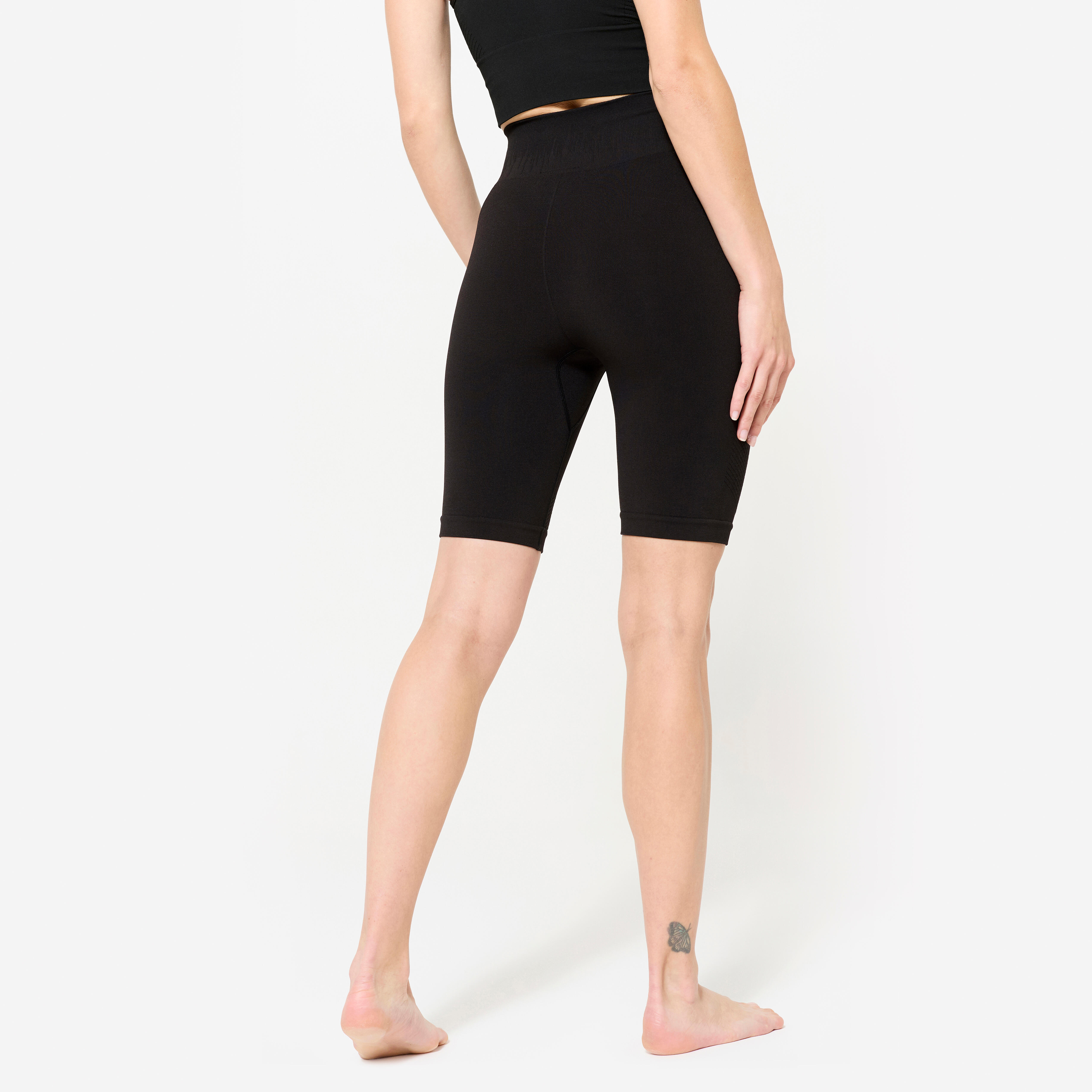 Short cycliste de yoga dynamique femme - 500 - KIMJALY